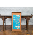 Qing Dynasty 19th Century Turquoise Print Depicting Birds Perched in a Tree-2. Asian & Chinese Furniture, Art, Antiques, Vintage Home Décor for sale at FEA Home