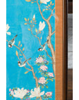 Qing Dynasty 19th Century Turquoise Print Depicting Birds Perched in a Tree-8. Asian & Chinese Furniture, Art, Antiques, Vintage Home Décor for sale at FEA Home