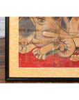 19th Century Indian Print with Guanyin the Bodhisattva of Compassion on Elephant-10. Asian & Chinese Furniture, Art, Antiques, Vintage Home Décor for sale at FEA Home
