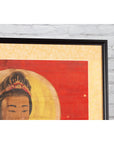 19th Century Indian Print with Guanyin the Bodhisattva of Compassion on Elephant-13. Asian & Chinese Furniture, Art, Antiques, Vintage Home Décor for sale at FEA Home