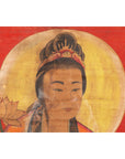 19th Century Indian Print with Guanyin the Bodhisattva of Compassion on Elephant-15. Asian & Chinese Furniture, Art, Antiques, Vintage Home Décor for sale at FEA Home