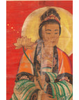19th Century Indian Print with Guanyin the Bodhisattva of Compassion on Elephant-7. Asian & Chinese Furniture, Art, Antiques, Vintage Home Décor for sale at FEA Home