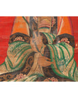 19th Century Indian Print with Guanyin the Bodhisattva of Compassion on Elephant-8. Asian & Chinese Furniture, Art, Antiques, Vintage Home Décor for sale at FEA Home