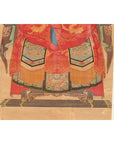 Chinese Qing Dynasty Period 19th Century Civil Official Painting on Linen Canvas-13. Asian & Chinese Furniture, Art, Antiques, Vintage Home Décor for sale at FEA Home