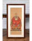 Chinese Qing Dynasty Period 19th Century Civil Official Painting on Linen Canvas-3. Asian & Chinese Furniture, Art, Antiques, Vintage Home Décor for sale at FEA Home