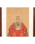 Chinese Qing Dynasty Period 19th Century Civil Official Painting on Linen Canvas-5. Asian & Chinese Furniture, Art, Antiques, Vintage Home Décor for sale at FEA Home