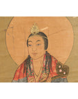 Large Framed Indian 19th Century Painting of Guanyin Sitting on a Dragon-7. Asian & Chinese Furniture, Art, Antiques, Vintage Home Décor for sale at FEA Home