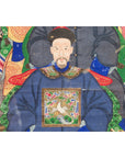 Chinese Qing Dynasty Period 19th Century Ancestor Group Portrait in Custom Frame-18. Asian & Chinese Furniture, Art, Antiques, Vintage Home Décor for sale at FEA Home