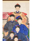 Chinese Qing Dynasty Period 19th Century Ancestor Group Portrait in Custom Frame-9. Asian & Chinese Furniture, Art, Antiques, Vintage Home Décor for sale at FEA Home