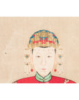 Qing Dynasty Chinese Painting of a Royalty Related Couple with Dragon Motifs-17. Asian & Chinese Furniture, Art, Antiques, Vintage Home Décor for sale at FEA Home