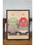 Qing Dynasty Chinese Painting of a Royalty Related Couple with Dragon Motifs-2. Asian & Chinese Furniture, Art, Antiques, Vintage Home Décor for sale at FEA Home