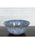 Large Thai Hand-Painted Blue and White Porcelain Bowl with Floral Motifs-8. Asian & Chinese Furniture, Art, Antiques, Vintage Home Décor for sale at FEA Home
