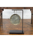 Bronze Gong Mounted on Custom Base-11. Asian & Chinese Furniture, Art, Antiques, Vintage Home Décor for sale at FEA Home