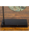 Bronze Gong Mounted on Custom Base-6. Asian & Chinese Furniture, Art, Antiques, Vintage Home Décor for sale at FEA Home
