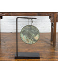 Bronze Gong Mounted on Custom Base-7. Asian & Chinese Furniture, Art, Antiques, Vintage Home Décor for sale at FEA Home