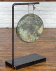 Bronze Gong Mounted on Custom Base-8. Asian & Chinese Furniture, Art, Antiques, Vintage Home Décor for sale at FEA Home