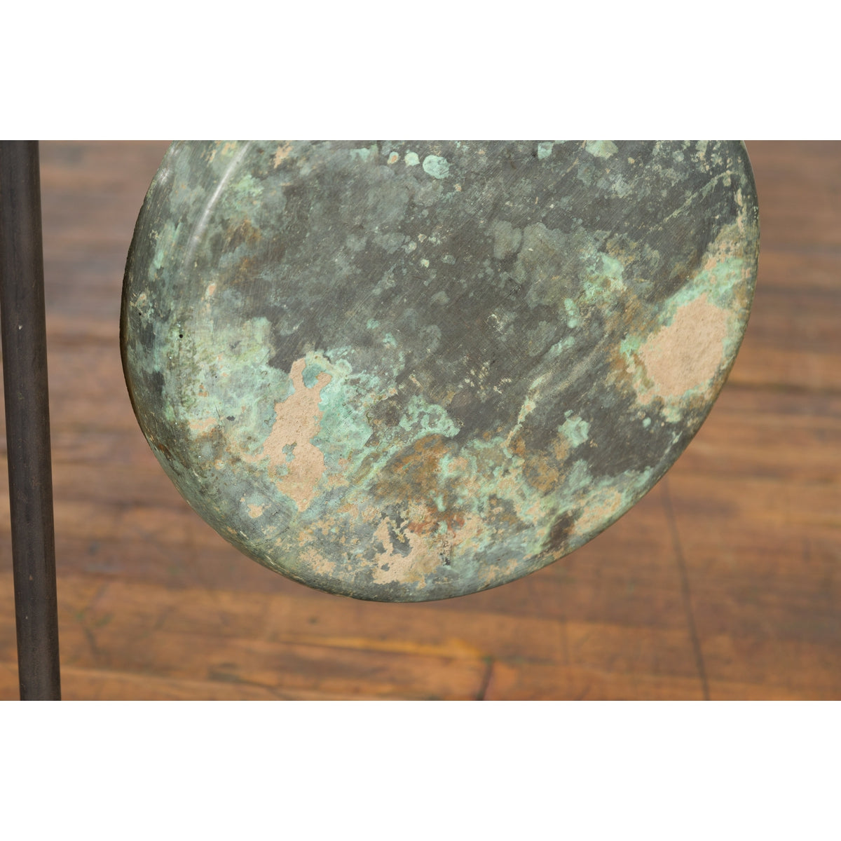 Bronze Gong Mounted on Custom Base-9. Asian & Chinese Furniture, Art, Antiques, Vintage Home Décor for sale at FEA Home