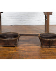 Early 20th Century Shoulder Rice Carrying Yoke with Bamboo and Rattan Baskets-4. Asian & Chinese Furniture, Art, Antiques, Vintage Home Décor for sale at FEA Home