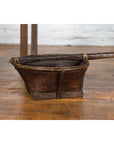 Early 20th Century Shoulder Rice Carrying Yoke with Bamboo and Rattan Baskets-10. Asian & Chinese Furniture, Art, Antiques, Vintage Home Décor for sale at FEA Home