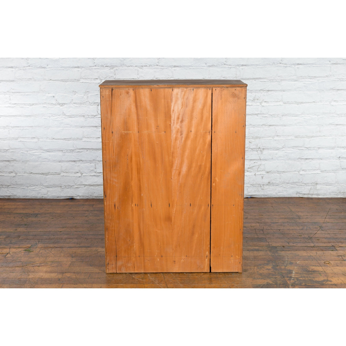 Japanese Antique Kitchen Cabinet with Sliding Doors, Rattan and Glass Panels-13. Asian & Chinese Furniture, Art, Antiques, Vintage Home Décor for sale at FEA Home