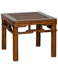 Qing Dynasty 19th Century Chinese Wooden Side Table with Pillar Strut Motifs-1. Asian & Chinese Furniture, Art, Antiques, Vintage Home Décor for sale at FEA Home