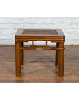 Qing Dynasty 19th Century Chinese Wooden Side Table with Pillar Strut Motifs-15. Asian & Chinese Furniture, Art, Antiques, Vintage Home Décor for sale at FEA Home