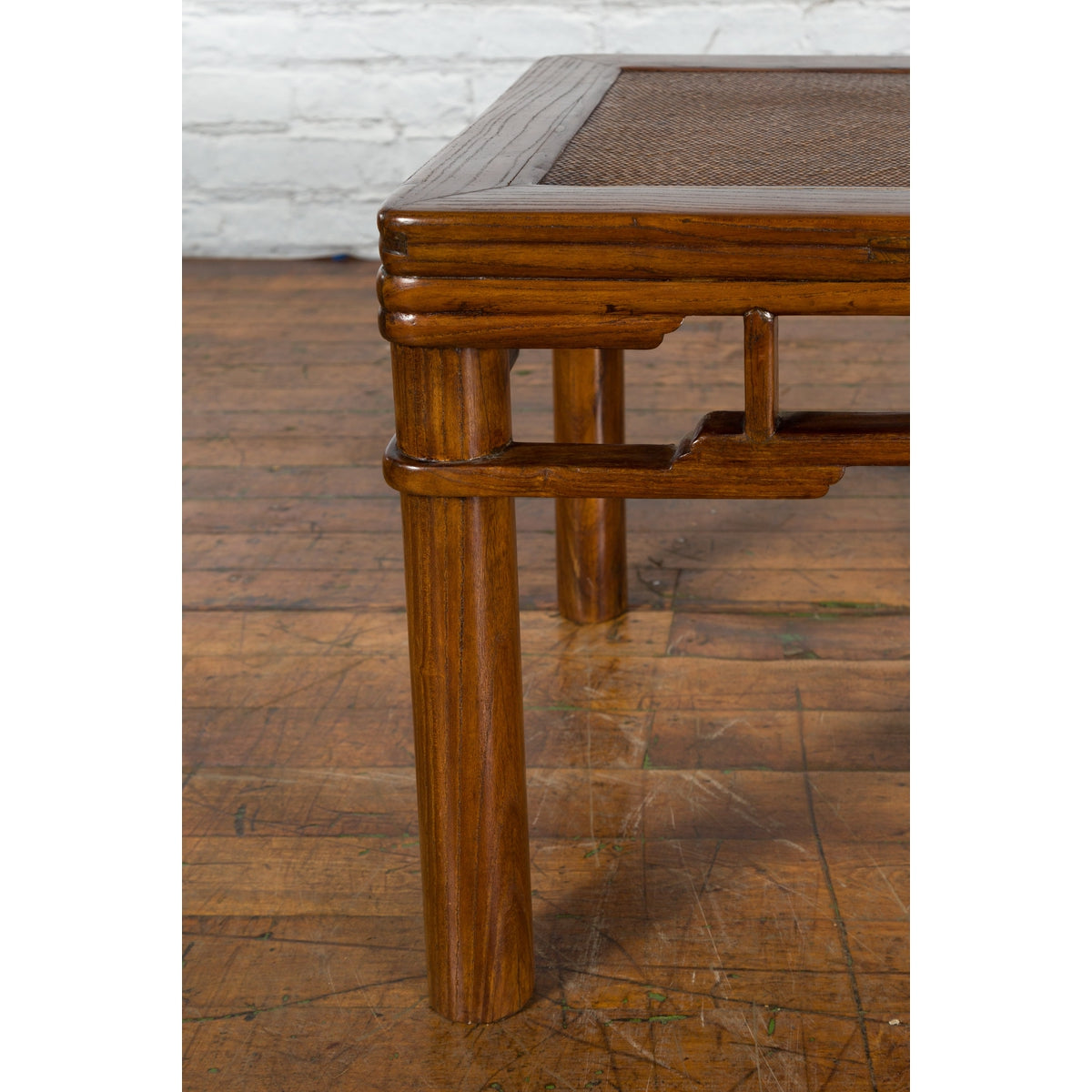 Qing Dynasty 19th Century Chinese Wooden Side Table with Pillar Strut Motifs-7. Asian & Chinese Furniture, Art, Antiques, Vintage Home Décor for sale at FEA Home