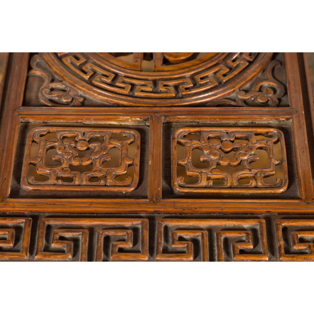 Chinese Qing Dynasty Period 19th Century Coffee Table with Carved Fretwork Top-13. Asian & Chinese Furniture, Art, Antiques, Vintage Home Décor for sale at FEA Home