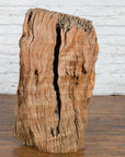 Antique Northern Thai Primitive Folk Teak Planter Made of a Hollow Tree Trunk-12. Asian & Chinese Furniture, Art, Antiques, Vintage Home Décor for sale at FEA Home