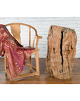 Antique Northern Thai Primitive Folk Teak Planter Made of a Hollow Tree Trunk-2. Asian & Chinese Furniture, Art, Antiques, Vintage Home Décor for sale at FEA Home