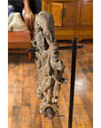Burmese 18th Century Cast Bronze Buddhist Temple Bell Bracket with Elephant-10. Asian & Chinese Furniture, Art, Antiques, Vintage Home Décor for sale at FEA Home