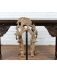 Burmese 18th Century Cast Bronze Buddhist Temple Bell Bracket with Elephant-12. Asian & Chinese Furniture, Art, Antiques, Vintage Home Décor for sale at FEA Home