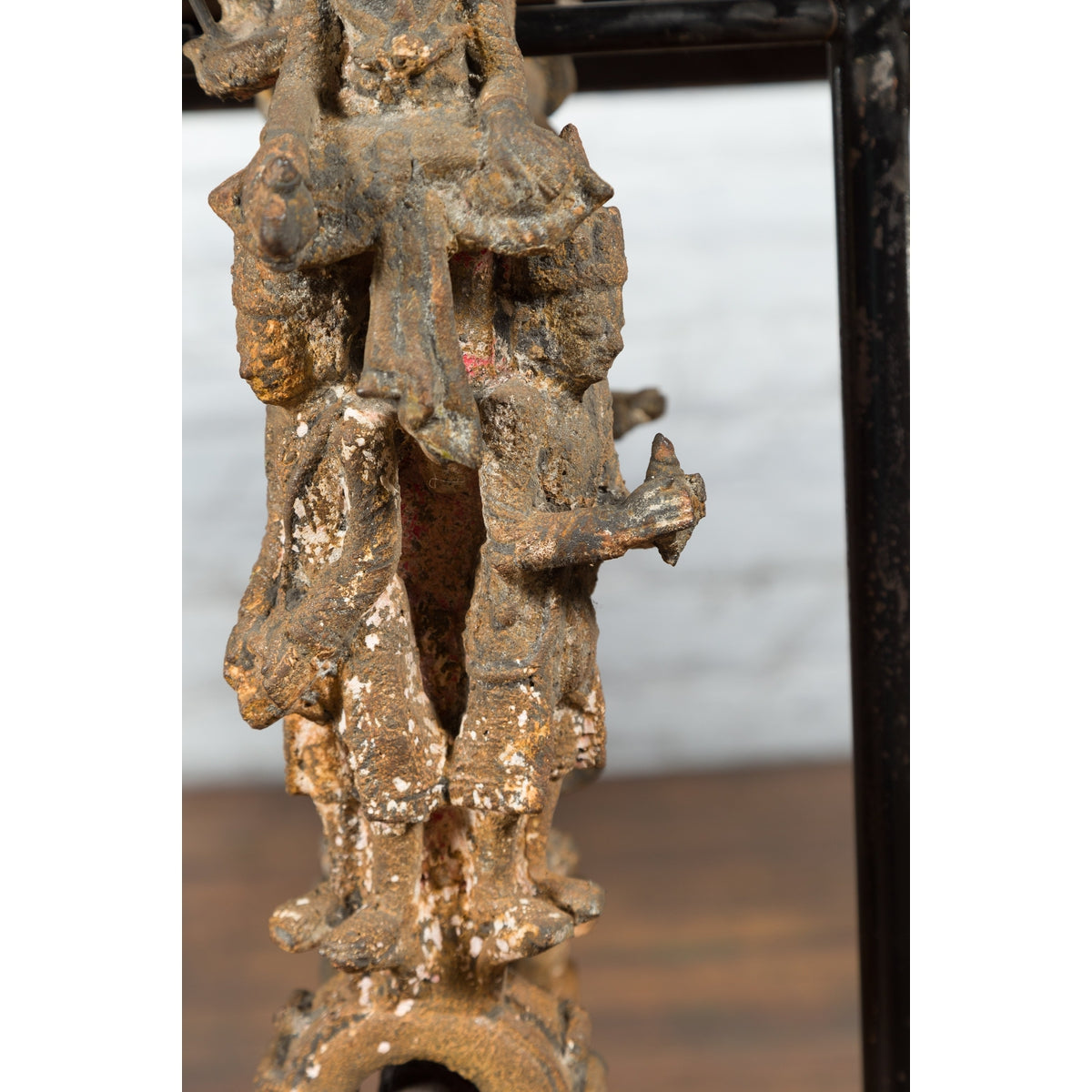 Burmese 18th Century Cast Bronze Buddhist Temple Bell Bracket with Elephant-17. Asian & Chinese Furniture, Art, Antiques, Vintage Home Décor for sale at FEA Home