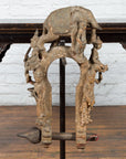 Burmese 18th Century Cast Bronze Buddhist Temple Bell Bracket with Elephant-4. Asian & Chinese Furniture, Art, Antiques, Vintage Home Décor for sale at FEA Home