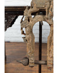 Burmese 18th Century Cast Bronze Buddhist Temple Bell Bracket with Elephant-7. Asian & Chinese Furniture, Art, Antiques, Vintage Home Décor for sale at FEA Home