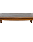 Chinese Vintage Low Coffee Table with Two-Toned Top and Curving Legs-1. Asian & Chinese Furniture, Art, Antiques, Vintage Home Décor for sale at FEA Home