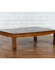 Chinese Vintage Low Coffee Table with Two-Toned Top and Curving Legs-10. Asian & Chinese Furniture, Art, Antiques, Vintage Home Décor for sale at FEA Home