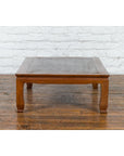 Chinese Vintage Low Coffee Table with Two-Toned Top and Curving Legs-11. Asian & Chinese Furniture, Art, Antiques, Vintage Home Décor for sale at FEA Home