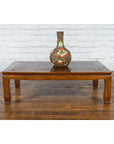 Chinese Vintage Low Coffee Table with Two-Toned Top and Curving Legs-3. Asian & Chinese Furniture, Art, Antiques, Vintage Home Décor for sale at FEA Home