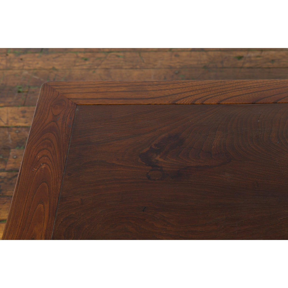 Chinese Vintage Low Coffee Table with Two-Toned Top and Curving Legs-7. Asian & Chinese Furniture, Art, Antiques, Vintage Home Décor for sale at FEA Home