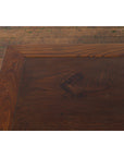 Chinese Vintage Low Coffee Table with Two-Toned Top and Curving Legs - image 7