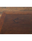 Chinese Vintage Low Coffee Table with Two-Toned Top and Curving Legs-9. Asian & Chinese Furniture, Art, Antiques, Vintage Home Décor for sale at FEA Home