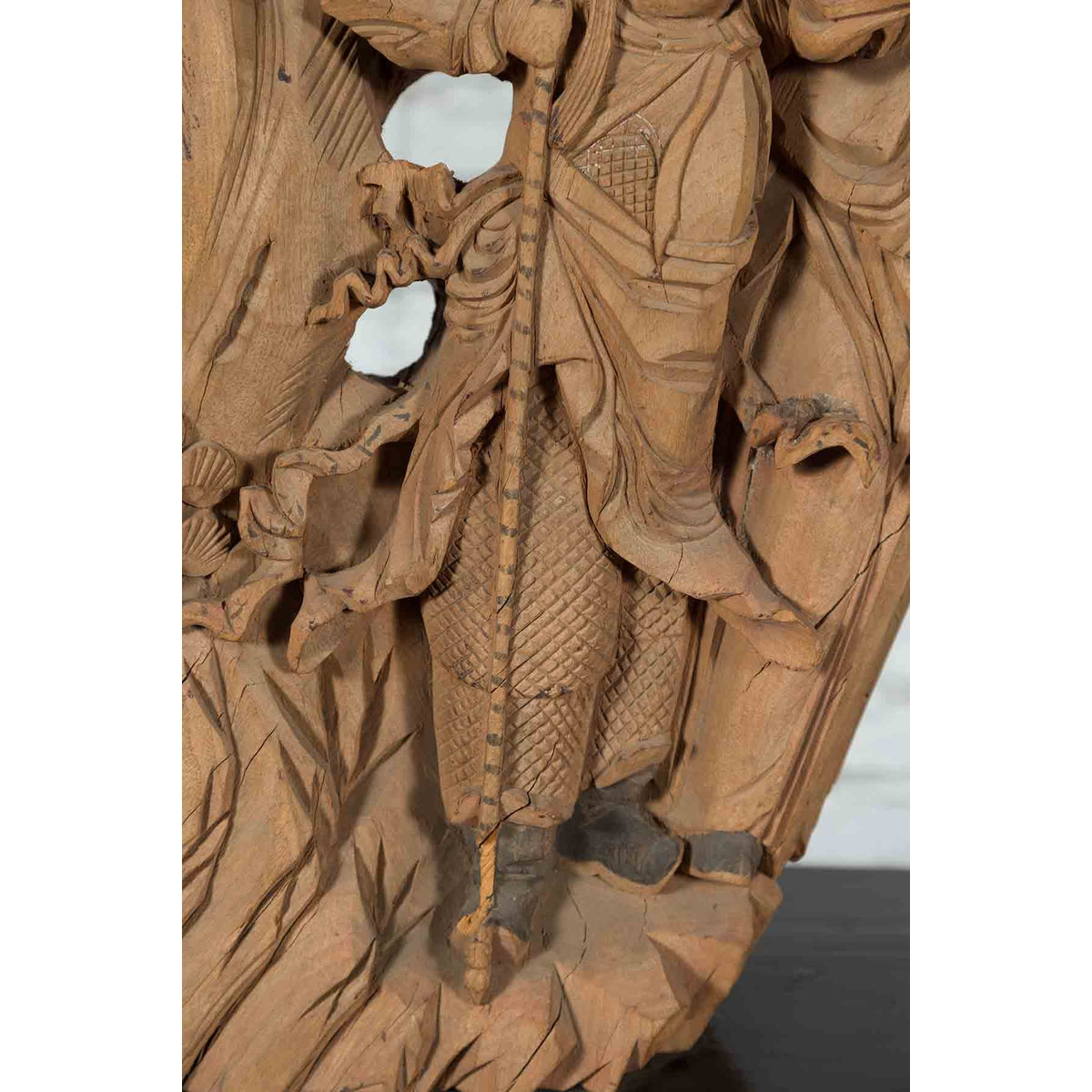 Pair of 19th Century Chinese Qing Dynasty Hand-Carved Wooden Temple Corbels-13. Asian & Chinese Furniture, Art, Antiques, Vintage Home Décor for sale at FEA Home