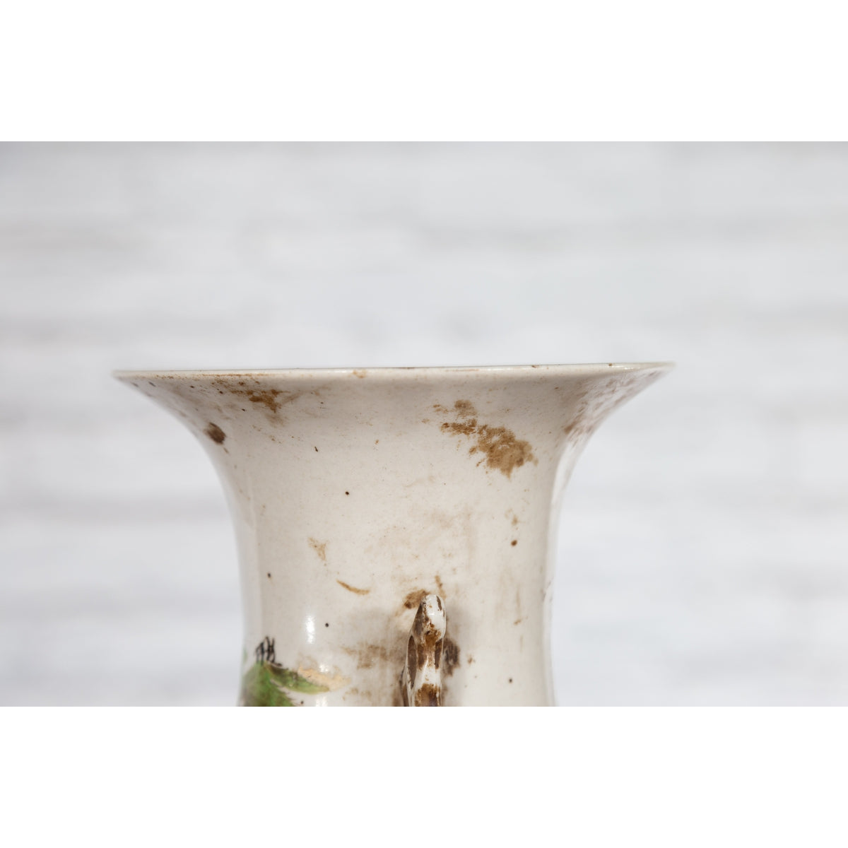 Chinese Porcelain Vase with Hand-Painted Figures and Calligraphy Motifs-12. Asian & Chinese Furniture, Art, Antiques, Vintage Home Décor for sale at FEA Home