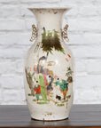 Chinese Porcelain Vase with Hand-Painted Figures and Calligraphy Motifs-3. Asian & Chinese Furniture, Art, Antiques, Vintage Home Décor for sale at FEA Home