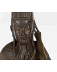 Vintage Lost Wax Cast Bronze Statuette of a Chinese Ancestral Figure-11. Asian & Chinese Furniture, Art, Antiques, Vintage Home Décor for sale at FEA Home