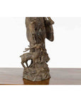 Vintage Lost Wax Cast Bronze Statuette of a Chinese Ancestral Figure-13. Asian & Chinese Furniture, Art, Antiques, Vintage Home Décor for sale at FEA Home
