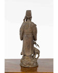 Vintage Lost Wax Cast Bronze Statuette of a Chinese Ancestral Figure-15. Asian & Chinese Furniture, Art, Antiques, Vintage Home Décor for sale at FEA Home