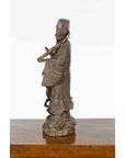 Vintage Lost Wax Cast Bronze Statuette of a Chinese Ancestral Figure-16. Asian & Chinese Furniture, Art, Antiques, Vintage Home Décor for sale at FEA Home