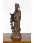 Vintage Lost Wax Cast Bronze Statuette of a Chinese Ancestral Figure-17. Asian & Chinese Furniture, Art, Antiques, Vintage Home Décor for sale at FEA Home